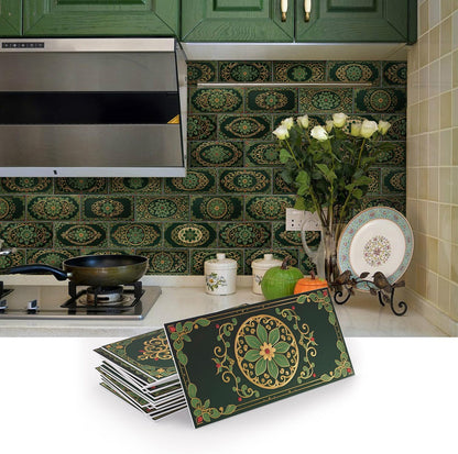 VICCI 32Pcs Tile Decals - Peel and Stick Kitchen Backsplash - Decorative Wall Tiles Stickers 8" x 4" Self-Adhesive Waterproof Removable for Bathroom Cabinets Home DIY Projects Decor