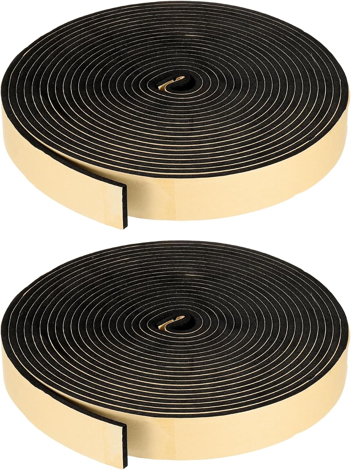 PATIKIL Foam Insulation Tape, 1-1/2" W x 1/8" t x 32.8FT Self Adhesive Weather Stripping Door Seal Strip for Door Window Air Conditioning, Black - Colors B