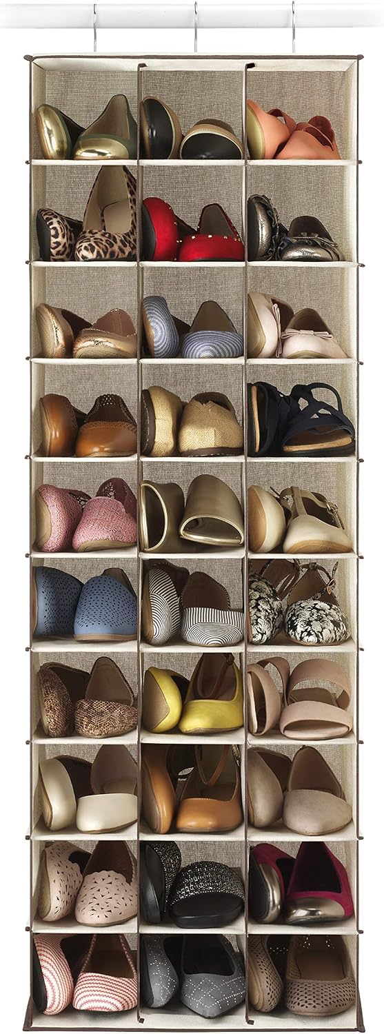Whitmor Hanging Shoe Shelves - Crosshatch Gray