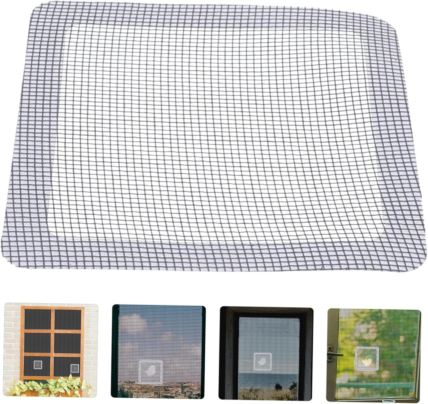 Window Screen Repair Patch Kit Adhesive Patch Pads for Holes Door Screen Mesh Tape
