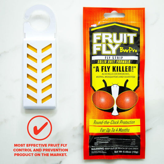 Fruit Fly BarPro – 4 Month Protection Against Flies, Cockroaches, Mosquitos & Other Pests – Non-Toxic & Portable for Indoor & Outdoor Use