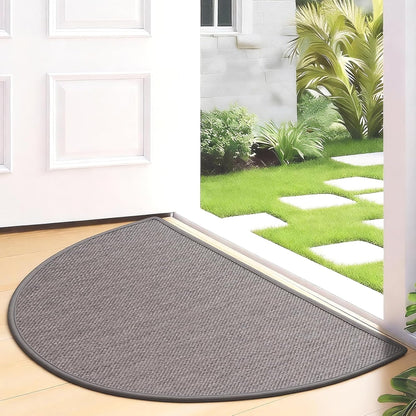 Door Mat 30"x17", Non Slip Washable Door Mat Indoor Entrance, Low Profile Absorbent Entry Rug for Front Door, Entryway, Inside Entrance, Rubber Backing Dirt Trapper Indoor Mat, Khaki