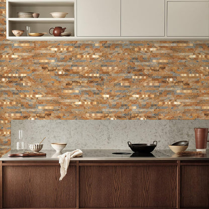 Midcard 10 Sheets Peel and Stick Backsplash PVC Wall Tile,for Kitchen Backsplash