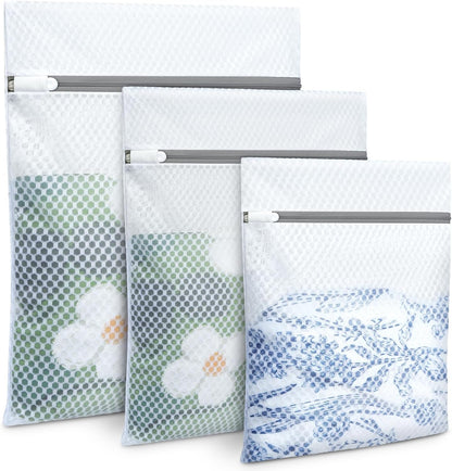BAGAIL Laundry Bags Mesh Wash Bag for Intimates Lingerie and Delicates, 5Pcs (1XL,2L,2M)
