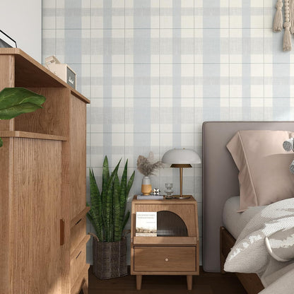 Modern Peel and Stick Wallpaper 17.3" x 78.7" Self Adhesive Wallpaper Textured Neutral Stripe Contact Paper Removable Vinyl Wall Paper for Living Room Bedroom Accent Wall Modern Minimalist Wall Decor