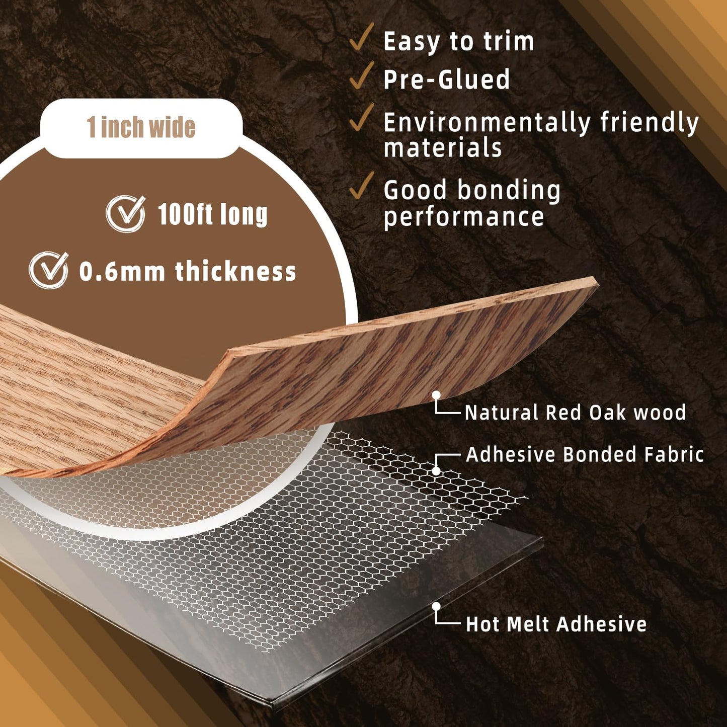 GSCIT Club Wood Grain Repair Tape, 2.4 inch X 15ft Self Adhesive Maple Grain Repair Patch for Tables, Chairs, Baseboards, Doors, Windows, Floors, Handicraft DIY. - Colors A