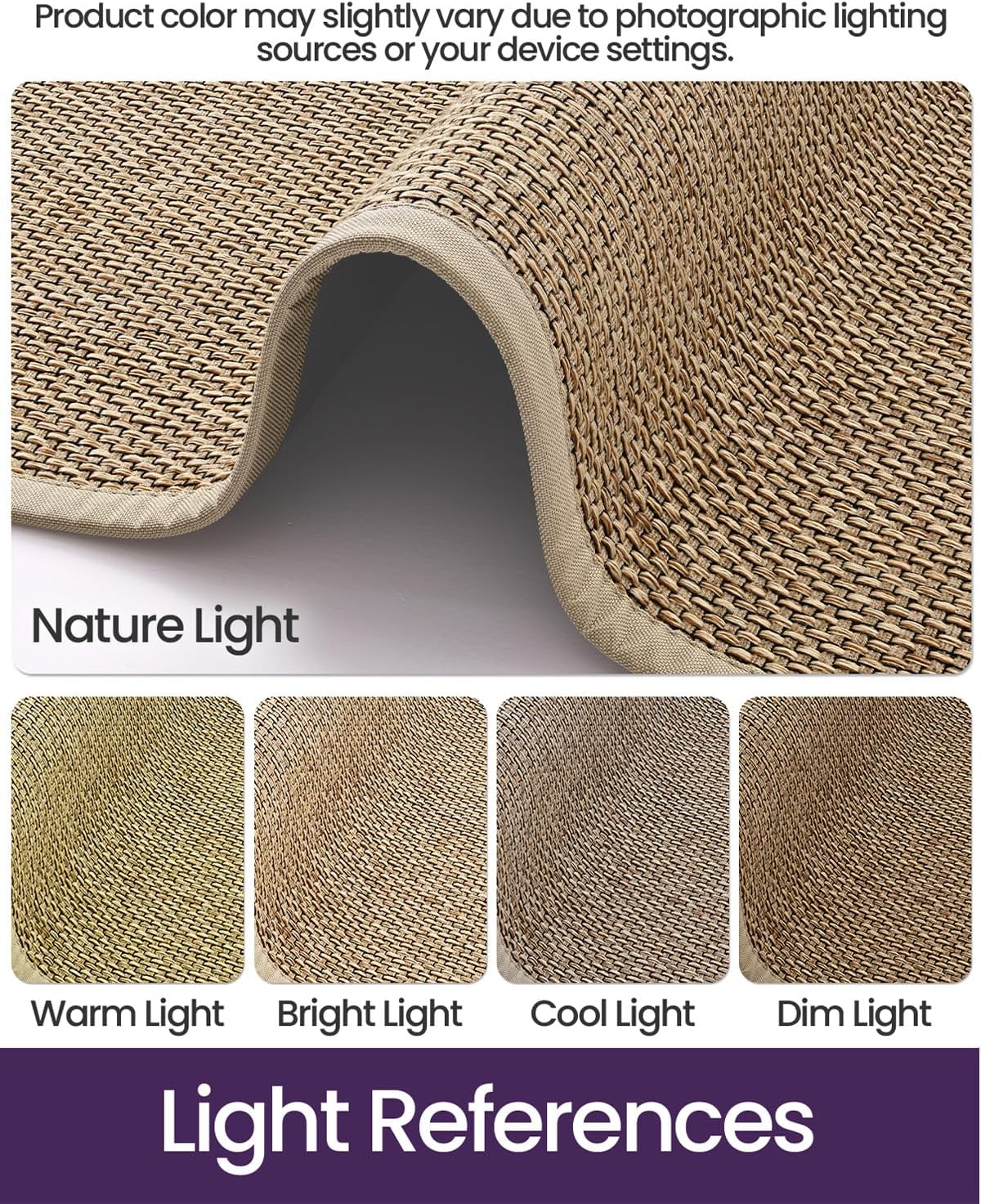DEXI Ultra Thin Entryway Indoor Door Mat 24x36, Non Slip Rubber Backing Inside Entry Mat, Low Profile Easy Clean Dirt Trapper Doormat for Inside Entrance Patio, Beige