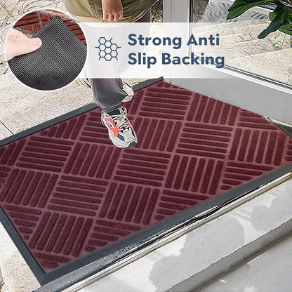DM23 Heavy Duty Front Door Mats Non Slip Rubber Backing Entrance Mat Shoes Scraper Welcome Mat