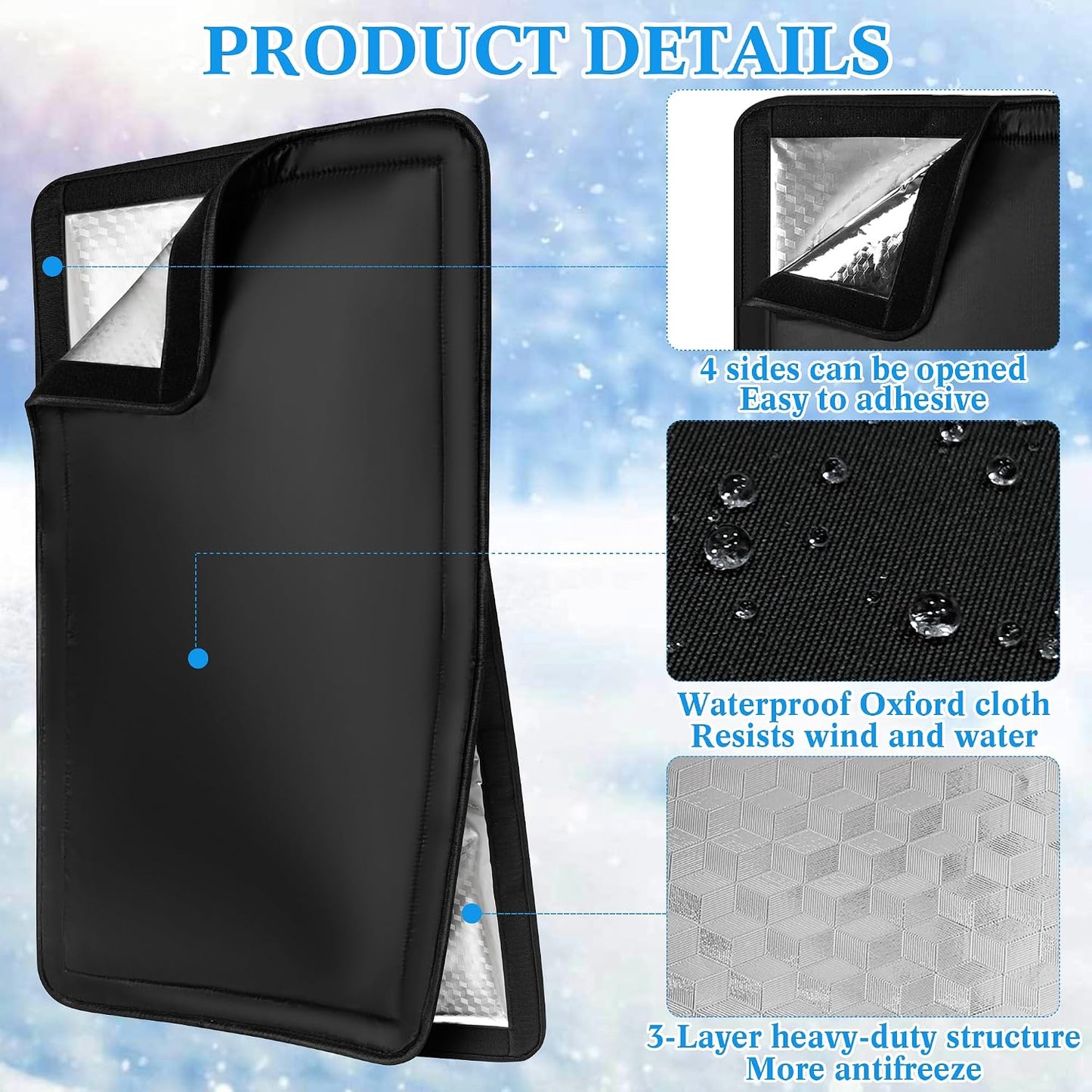 Insulated Outdoor Faucet Cover - 28"H x 15"W Heated Outdoor Faucet Covers for Winter Freeze Protection, Reusable Faucet Sock Universal Fit for RV Farm Lawn Faucets