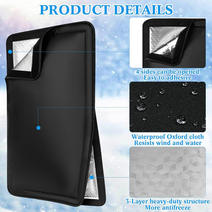 Insulated Outdoor Faucet Cover - 28"H x 15"W Heated Outdoor Faucet Covers for Winter Freeze Protection, Reusable Faucet Sock Universal Fit for RV Farm Lawn Faucets