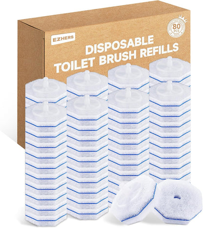 20 Count Toilet Wand Refills for Clorox, 5X Cleaning Power Toilet Bowl Cleaners & High-Density Disposable Toilet Scrubber Refill - No Falling Apart, Instant Foam for Bathroom Cleaning