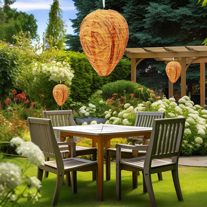 4 Packs of Fake Wasp Nests, Waterproof Material Wasps Nests