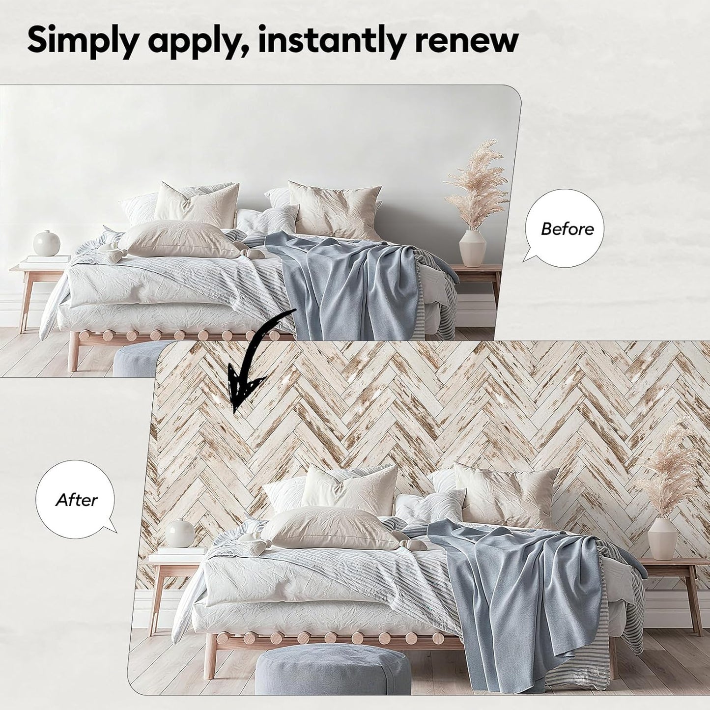17"x118" Peel and Stick Wallpaper for Renter Friendly, Removable Wallpaper Peel and Stick, Self-Adhesive Textured Contact Paper for Walls, Cabinets, Countertops(Geometric Clay)