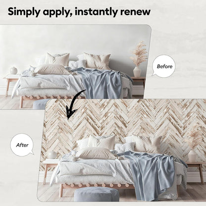 17"x118" Peel and Stick Wallpaper for Renter Friendly, Removable Wallpaper Peel and Stick, Self-Adhesive Textured Contact Paper for Walls, Cabinets, Countertops(Geometric Clay)