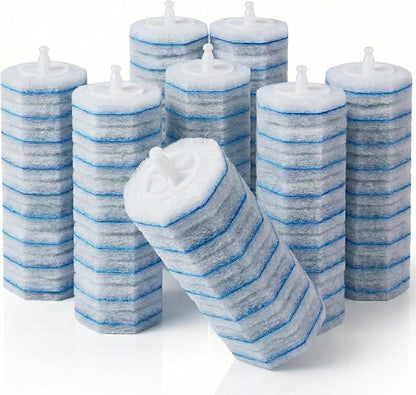 60 Count Wand Refills for Clorox Toilet Brush, Disposable Heads for Deep Cleaning, Instant Foam