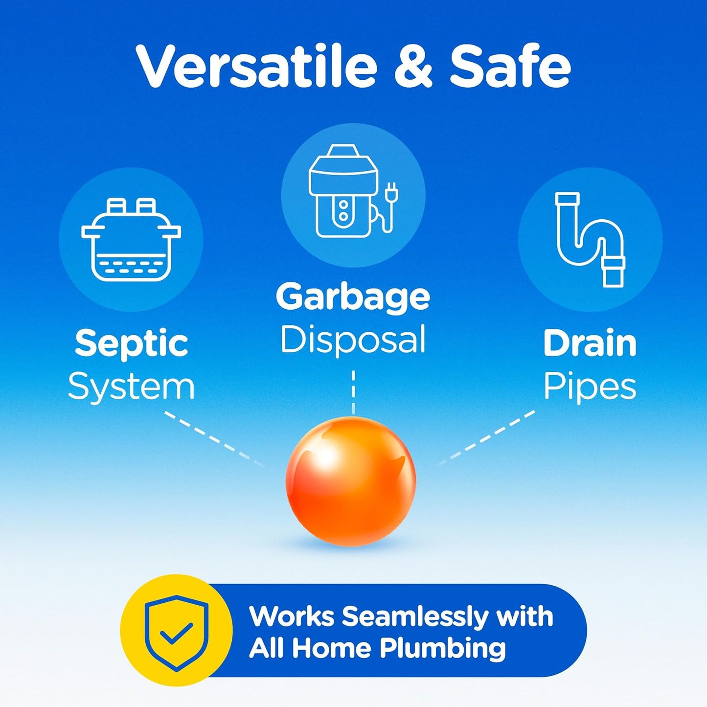 COMPAC HOME Plink Garbage Disposal Cleaner and Deodorizer, Air Fresheners for Garbage Disposal, Lemon Scent, Home Cleaning Products for Kitchen Sink and Clogged Drains, 20 Count (Pack of 1)