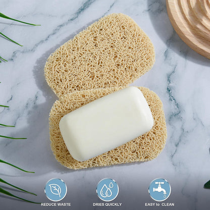 4pcs Soap Lifting Pad for Bar Soap,Beige Non-Slip Soap Saver Pads Self Draining Soap Bars Holder Pads for Kitchen Bathroom Travel Hotel Shower Cleaning Supplies