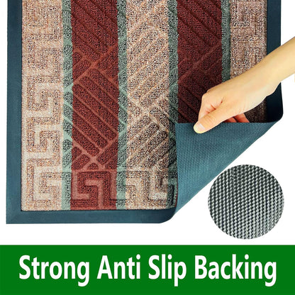 DM23 Heavy Duty Front Door Mats Non Slip Rubber Backing Entrance Mat Shoes Scraper Welcome Mat