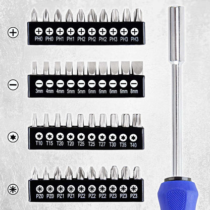 CARTMAN 59-Piece Precision Screwdriver Tool Set Magnetic Repair Storage Box | Precision screwdriver set with magnetizer for home, bicycle, office equipment, car repairs, electronics, and micro screw uses