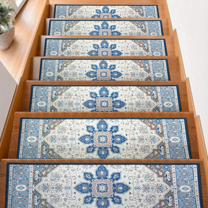 15Pcs Stair Treads for Wooden Steps With Self Adhesive, 8"x30" Non Slip Stair Runners-Peel & Stick Indoor Stair Carpet Runner, Resistant Runner for Kids, Elders and Pets, Black