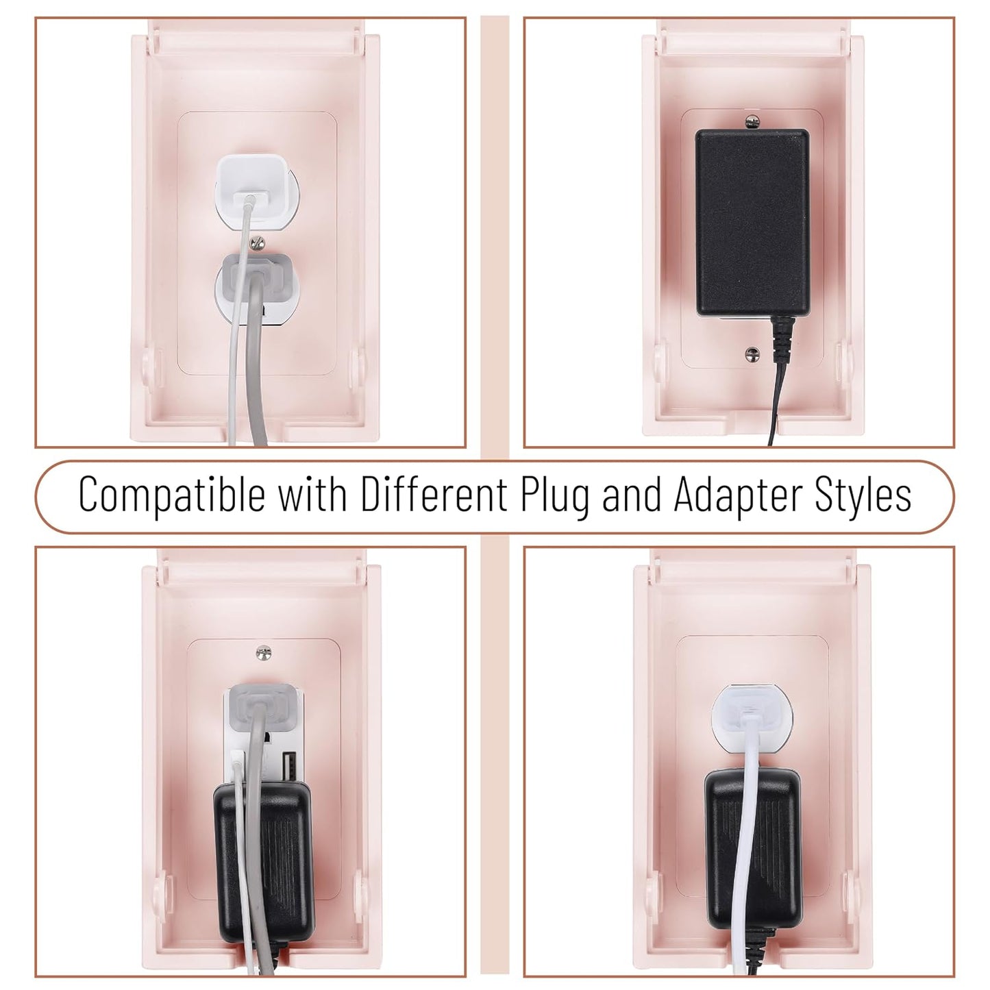Bates Baby Safety Outlet Cover Box - Plug Covers for Electrical Outlets, Child Proof Outlet Cover, Socket Covers for Outlets