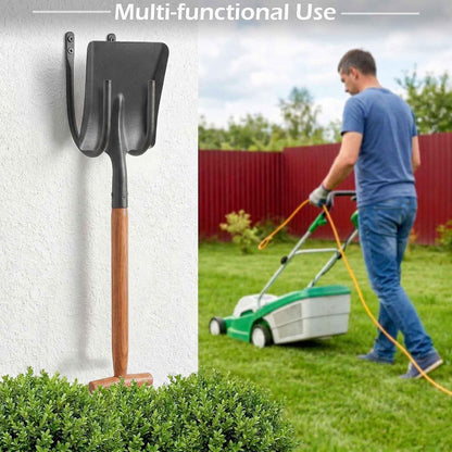 Lifyzoon 2Pack Heavy Duty Garden Hose Holder - Wall Mount Metal Hose Hanger | Rust-proof Water Hose Racks, 60 lbs Weight Capacity, Sturdy Outdoor Yard Organizer, Garage Tool & Backyard Storage