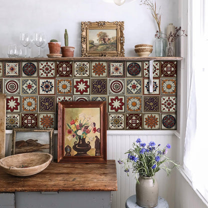Peel and Stick Backsplash Tile Sticker for Kitchen and Bathroom Walls - 24 Removable 5.9"x5.9" Tiles, Waterproof