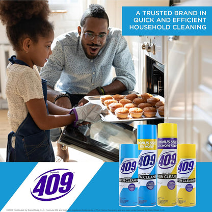 Formula 409 Heavy Duty Spray-On Oven Cleaner, Lemon Scent - Grill and Stove Top Cleaner Cuts Through Grease & Grime on Contact, A Powerful Clean You Can Trust, 14.5 Oz