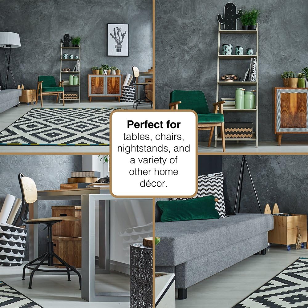 SOFTTOUCH "Self-Stick Furniture Round Felt Pads for Hard Surfaces – Protect Your Hard Floors from Furniture Scratches, 1-1/2"" Linen, Round (8 Pieces)" (4719395N)