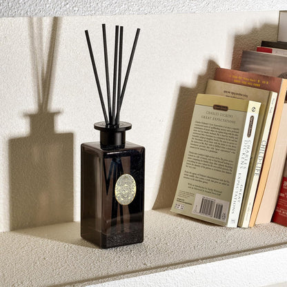 M&SENSE 6.3 oz Large Reed Diffuser Set | Lime+Basil Scent Oil Diffuser with Sticks | Hotel Collection Non-Toxic Home Fragrance |for Bedroom Bathroom Living Room - Colors B