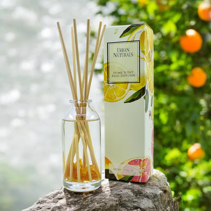 Urban Naturals Smoked Vanilla Reed Diffuser Set with Vanilla Bean, Sandalwood & Leather | Made in the USA - Colors B