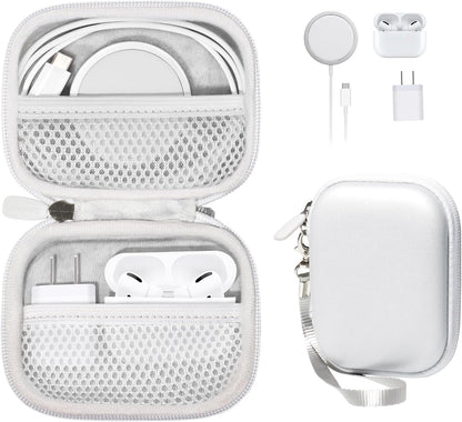 All-in-One Case for iPhone MagSafe Charger & Battery Pack, Storage for Accessories/Power Adapter/Charge Cable/Docks, Compatible with AirPods 4/ Pro 3/2/ 1