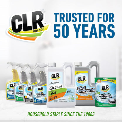 CLR Clear Pipes & Drains Clog Remover and Cleaner, For Shower, Sink, Toilet, Garbage Disposal, 42 Ounce Bottle