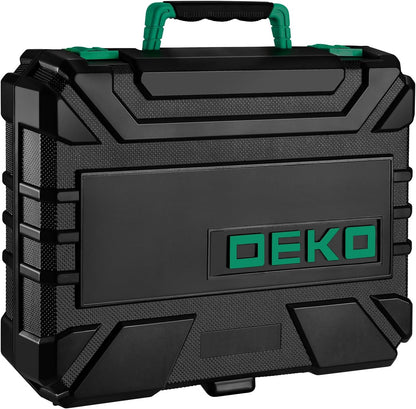 DEKOPRO Tool Set：Tool Kit with 8V Cordless Drill,Tool Box with Drill,Hand Drill Set for Men & Women,Home Tool Kits for House Repair,Handyman,DIY 126 Piece
