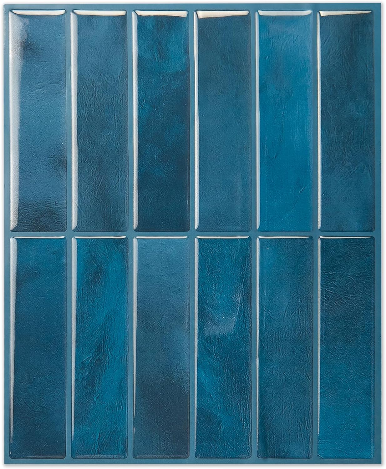 LONGKING Marble Peel and Stick Backsplash for Kitchen, 3D Adhesive Tile Backsplash for Kitchen, Bathroom, Wall Tile, 10 Sheets, 12" x 12"