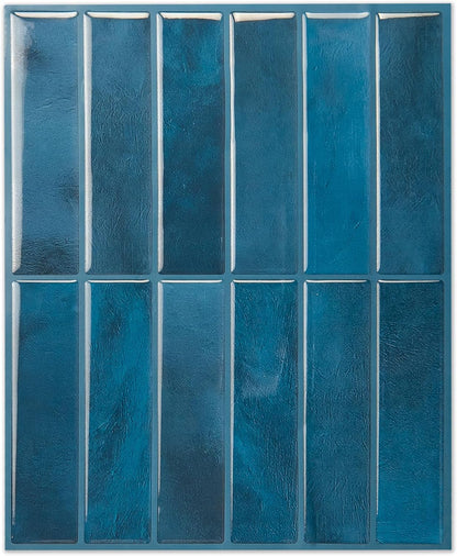 LONGKING Marble Peel and Stick Backsplash for Kitchen, 3D Adhesive Tile Backsplash for Kitchen, Bathroom, Wall Tile, 10 Sheets, 12" x 12"