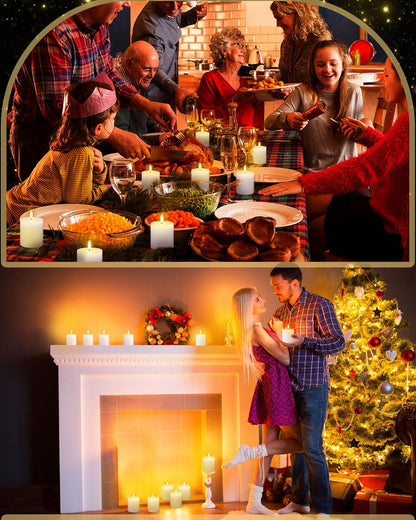 VIHOSE 9 Pack White Flameless Candles Set with Remote and Timer Flickering Flameless Battery Candles Flat Top LED Pillar for Wedding Outdoor Home Festival Decoration(D 3'' H 4'' 5'' 6'')