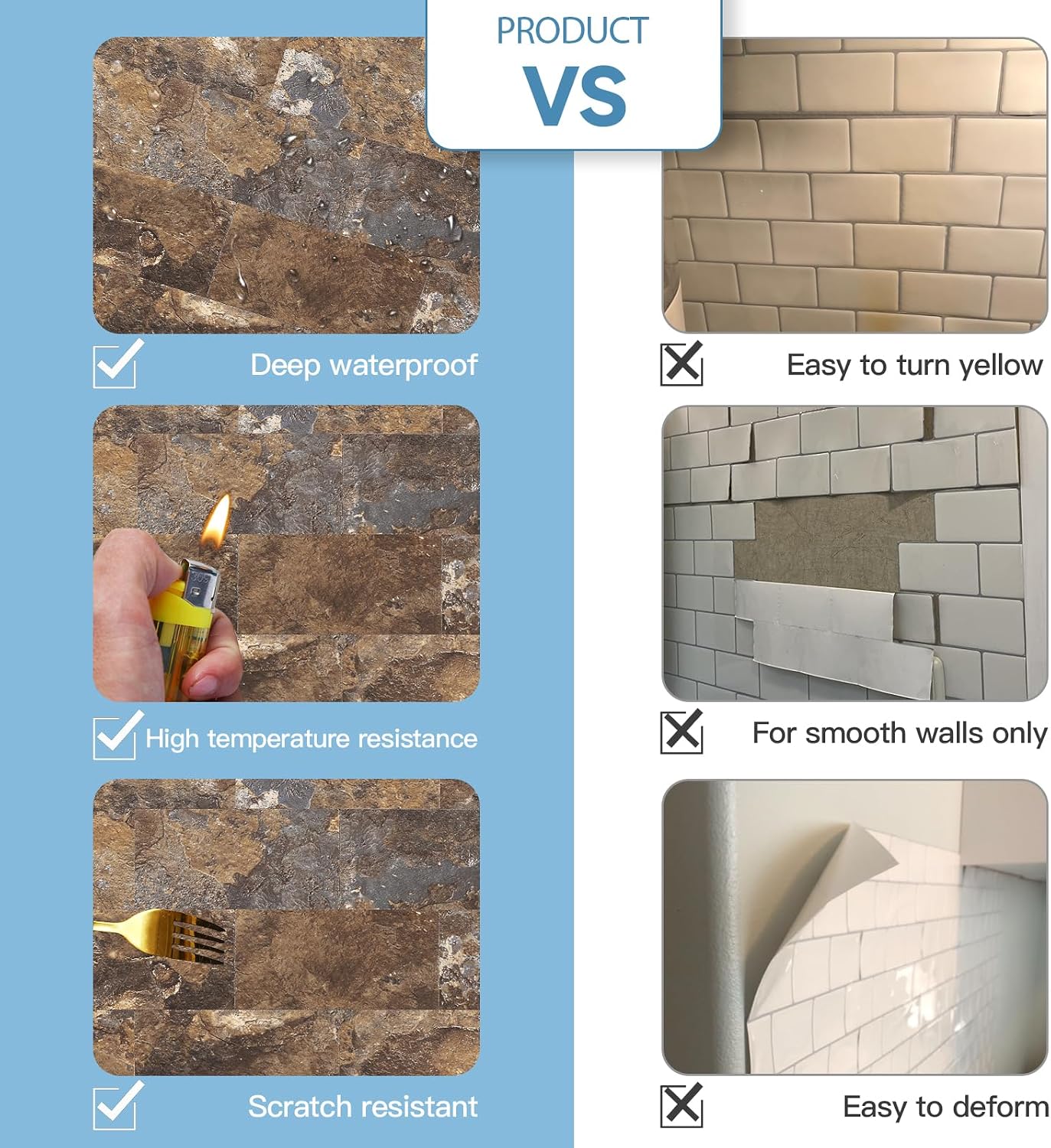 2026 New Upgrade Peel and Stick Backsplash Tile, Peel and Stick 11.34" X 11.57" Wall Tile for Kitchen, Bathroom, Fireplace, Laundry (Beige Ecru, 10 Packs)