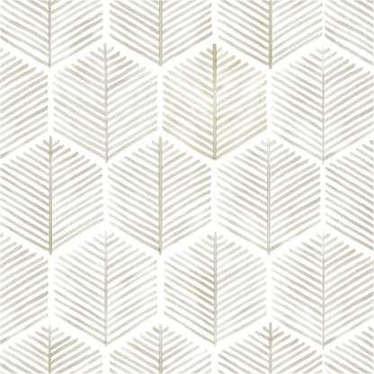 Modern Peel and Stick Wallpaper 17.3''×78.8'' Self Adhesive Wallpaper Boho Contact Paper Beige and White Geometric Wall Paper Removable Decorative Wallpapers for Bedroom Bathroom Cabinets Decor Vinyl