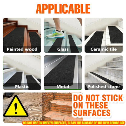 SIKEDEPRO 4" x 33Ft Heavy Duty Anti-Slip Tape,Skateboard Grip Tape, Non-Skid Safety Traction Tape for Staircases Outdoor/Indoor, Waterproof High Traction Stairs Non Skid Treads
