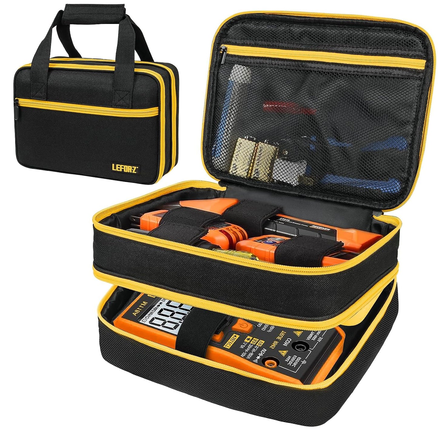 Carrying Case Compatible with Klein Tools ET310 AC/80101/80016 Circuit Breaker Finder,GFCI Outlet Tester,69149P Electrical Test Kit,Circuit Tester Storage Organizer for Digital Multimeter,Clamp Meter