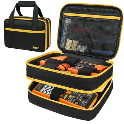 Carrying Case Compatible with Klein Tools ET310 AC/80101/80016 Circuit Breaker Finder,GFCI Outlet Tester,69149P Electrical Test Kit,Circuit Tester Storage Organizer for Digital Multimeter,Clamp Meter