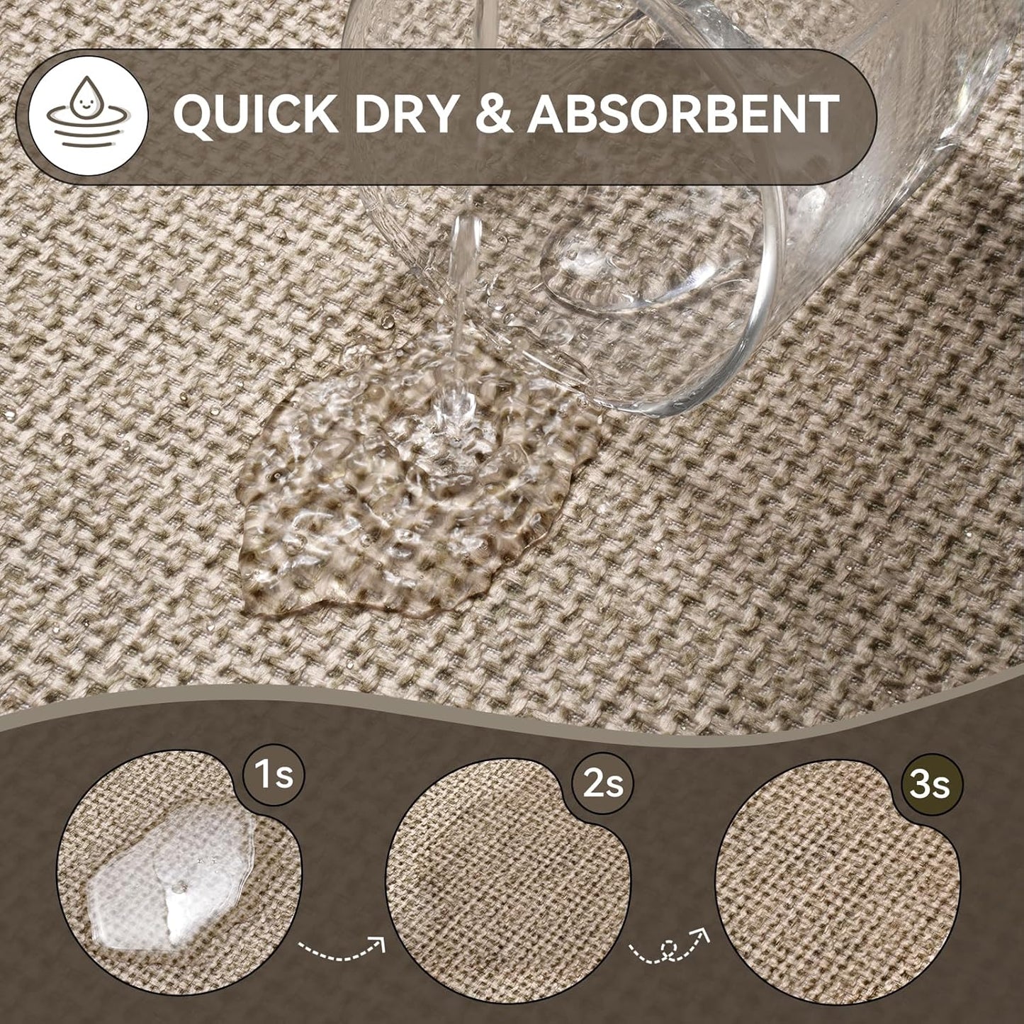 YDKGL Ultra Thin Bathroom Rugs Mat Quick Dry Absorbent Non Slip Bath Mat Bath Mats for Bathtub Mat Bathroom Carpet Fit Under Door Washable Floor Rubber Half Round Bath Rugs Grey 16x24