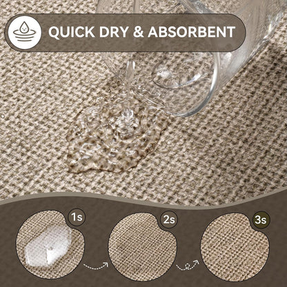 YDKGL Ultra Thin Bathroom Rugs Mat Quick Dry Absorbent Non Slip Bath Mat Bath Mats for Bathtub Mat Bathroom Carpet Fit Under Door Washable Floor Rubber Half Round Bath Rugs Grey 16x24