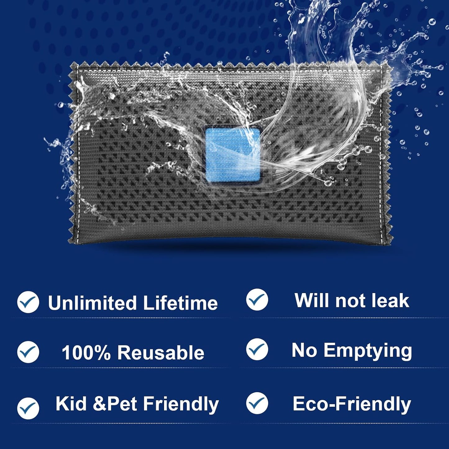 Timgle 10 Pcs 100g Rechargeable Desiccant Packs for Storage Silica Gel Packets Dry Moisture Absorbers Bags Reusable Desiccant Car Dehumidifiers Bag for Closet Home Car Moisture Absorbing