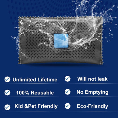 Timgle 10 Pcs 100g Rechargeable Desiccant Packs for Storage Silica Gel Packets Dry Moisture Absorbers Bags Reusable Desiccant Car Dehumidifiers Bag for Closet Home Car Moisture Absorbing