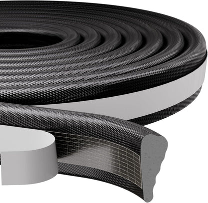 118”Wedge Weather Stripping Door Seal Strip for Door Frame,Self-Adhesive Window Insulation for Winter,Dark Foam Gap Filler for Light Noise Blocker,Front Exterior Door Side Draft Stopper,White