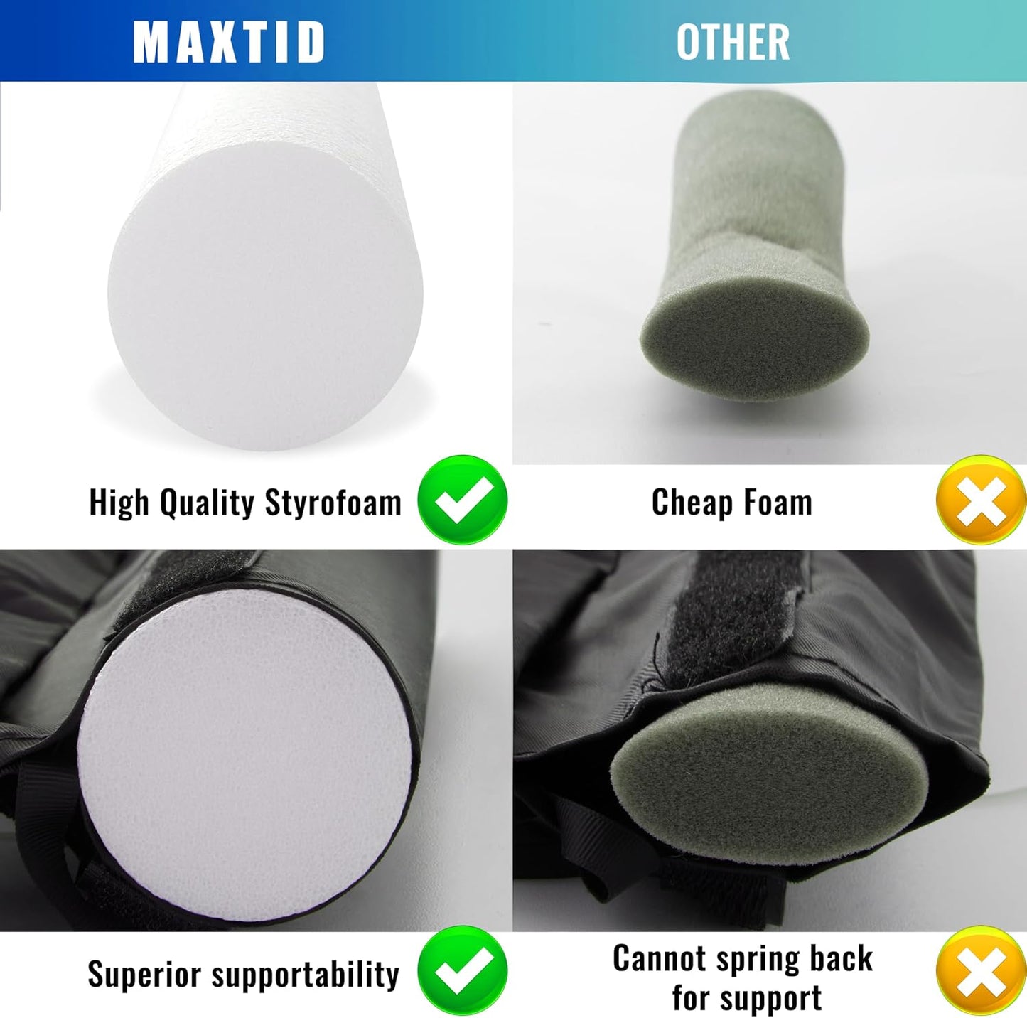 MAXTID Large Door Draft Stopper for Bottom of Doors 36” Under Door Sweep Noise Blocker Black Gap Stoppers Adjustable Doors Seal Sweep Guard Draft, Window Breeze Stoppers, Home Essentials Gadgets