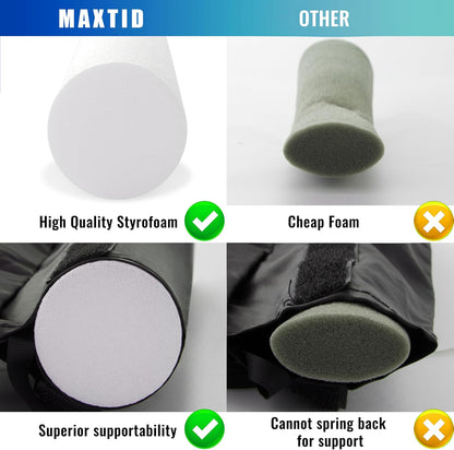MAXTID Large Door Draft Stopper for Bottom of Doors 36” Under Door Sweep Noise Blocker Black Gap Stoppers Adjustable Doors Seal Sweep Guard Draft, Window Breeze Stoppers, Home Essentials Gadgets