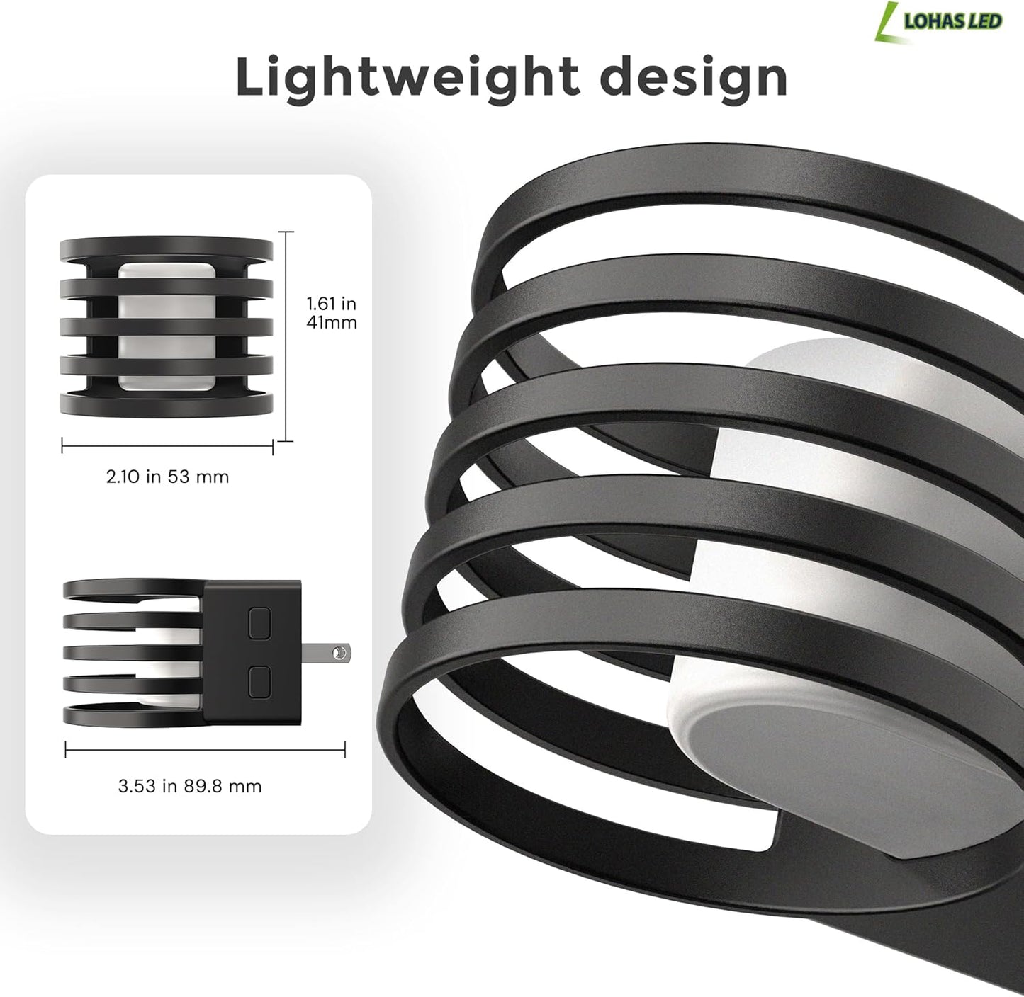 L LOHAS LED Night Light, Bubble Night Lights Plug into Wall,2 Pack 3000K/4000k/5000K Adjustable Color Temperature Night Light,Dimmable Nightlights with Dusk to Dawn Sensor for Rooms Bathroom Hallway